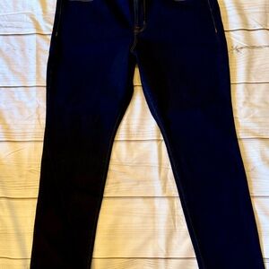 Old Navy Women's Power Straight Leg Jeans - Dark Blue